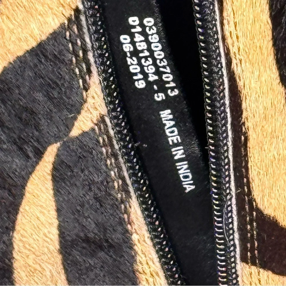 ASOS Fur Tiger Print Ankle Boots SZ 5 absolutely perfect,festival,Rock & Roll🤘
